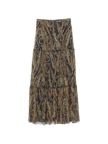 Etro Printed Silk Long Skirt - Etro - Modalova