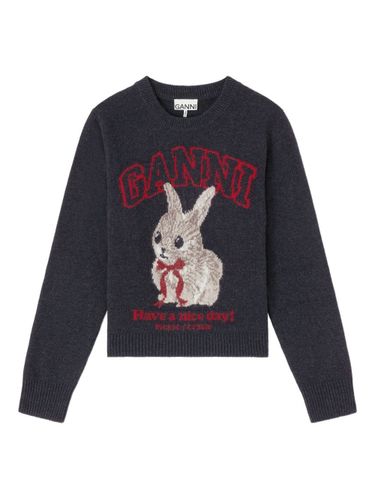 GANNI Wool Crewneck Sweater - GANNI - Modalova
