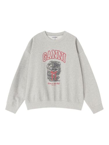 Margot Kitty Organic Cotton Sweatshirt - GANNI - Modalova