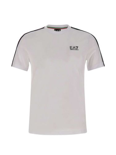 Logo Cotton T-Shirt - EA7 EMPORIO ARMANI - Modalova