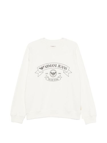 Logo Cotton Sweatshirt - Emporio Armani - Modalova