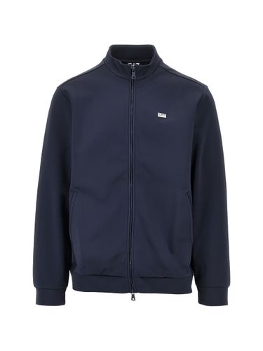 Logo Zipped Sweatshirt - EA7 EMPORIO ARMANI - Modalova