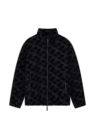 Allover Logo Bomber Jacket - EA7 EMPORIO ARMANI - Modalova