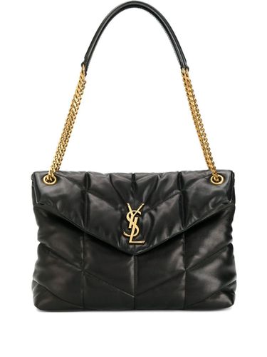 Puffer Medium Leather Shoulder Bag - Saint Laurent - Modalova