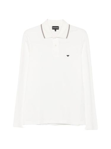 Logo Cotton Polo Shirt - Emporio Armani - Modalova