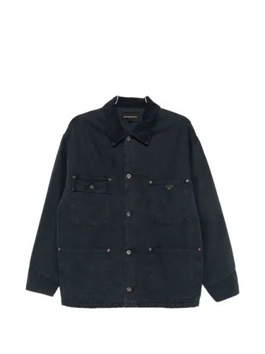 Emporio Armani Cotton Caban Coat - Emporio Armani - Modalova