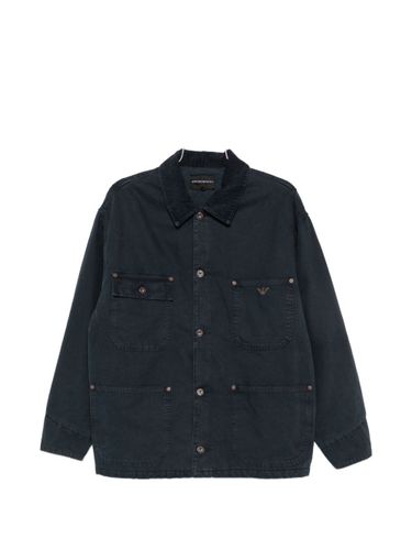 Emporio Armani Cotton Caban Coat - Emporio Armani - Modalova