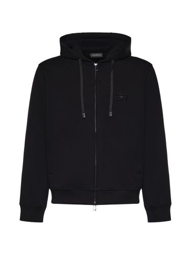 Emporio Armani Logo Cotton Hoodie - Emporio Armani - Modalova