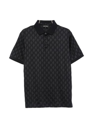 Allover Logo Polo Shirt - Emporio Armani - Modalova