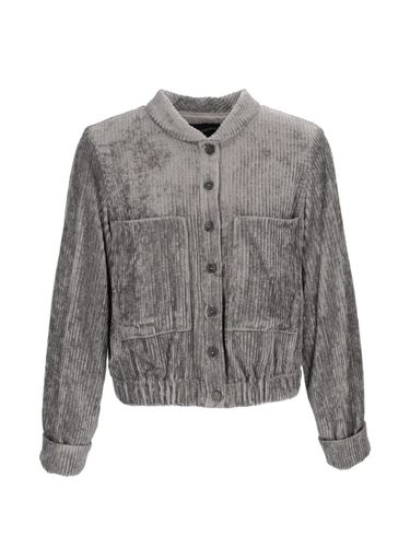 Velvet Blouson Jacket - Emporio Armani - Modalova