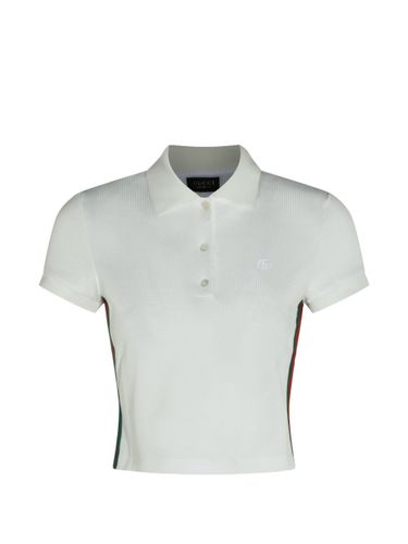 Gucci Web Detail Cotton Polo Shirt - Gucci - Modalova