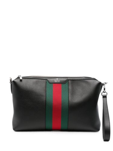 Web Detail Leather Crossbody Bag - Gucci - Modalova