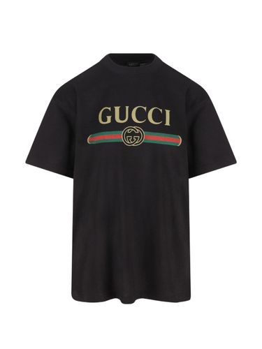 Gucci Logo Cotton T-Shirt - Gucci - Modalova