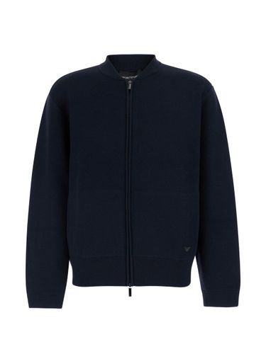 Emporio Armani Wool Zipped Cardigan - Emporio Armani - Modalova