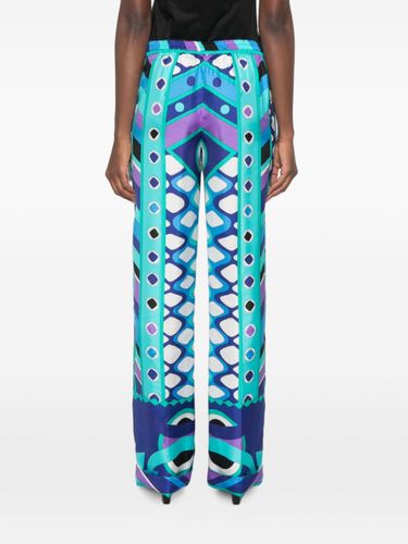 Pucci Printed Silk Trousers - Pucci - Modalova
