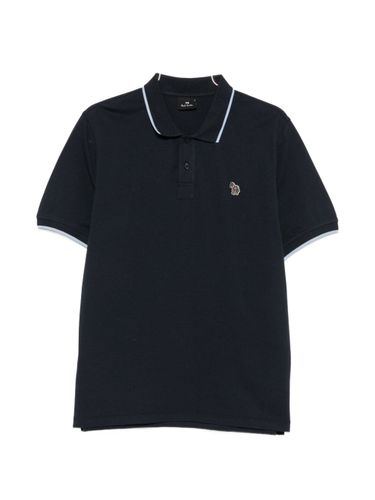 Zebra Logo Cotton Polo Shirt - PS PAUL SMITH - Modalova
