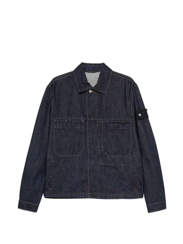 Denim Cotton Jacket By - Stone Island - Modalova