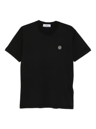Stone Island Logo Cotton T-Shirt - Stone Island - Modalova