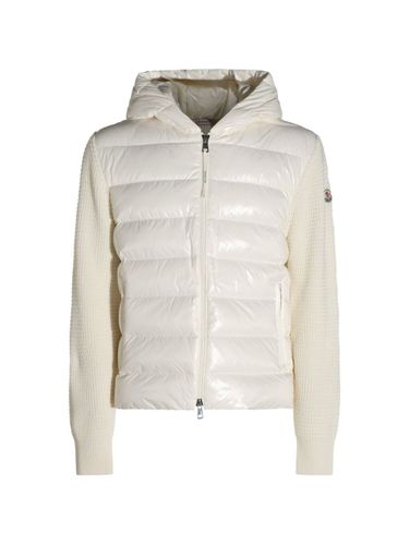 Wool And Nylon Padded Cardigan - Moncler - Modalova