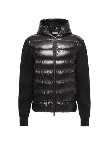 Wool And Nylon Padded Cardigan - Moncler - Modalova