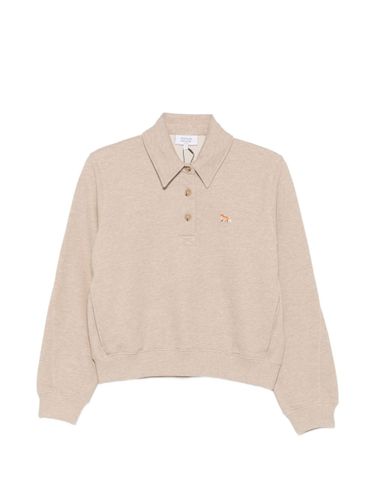Baby Fox Cotton Polo Sweatshirt - MAISON KITSUNE' - Modalova