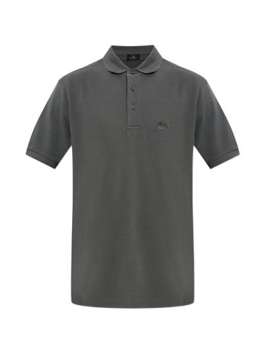 Etro Logo Cotton Polo Shirt - Etro - Modalova