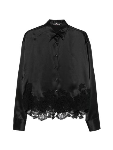 Lace Trim Silk Shirt - Ermanno Scervino - Modalova