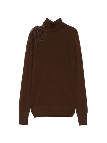 Wool Turtle-Neck Sweater - Ermanno Scervino - Modalova