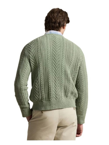 Aran-Knit Cotton-Linen Jumper - POLO RALPH LAUREN - Modalova