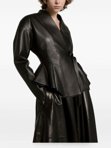 Faux Leather Midi Skirt - ALBERTA FERRETTI - Modalova