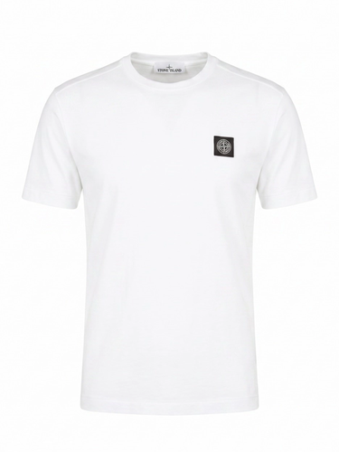 Stone Island Logo Cotton T-Shirt - Stone Island - Modalova
