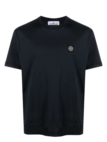 Stone Island Logo Cotton T-Shirt - Stone Island - Modalova