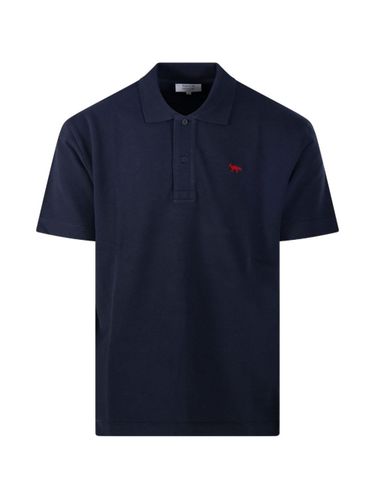 Profile Fox Cotton Polo Shirt - MAISON KITSUNE' - Modalova