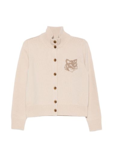 Fox Head Wool Cardigan - MAISON KITSUNE' - Modalova