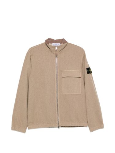 Zipped Overshirt By - Stone Island - Modalova