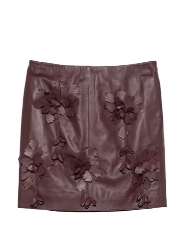 Faux Leather Mini Skirt - ALBERTA FERRETTI - Modalova