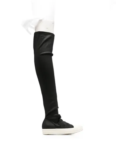 Over-The-Knee Denim Boots - RICK OWENS DRKSHDW - Modalova