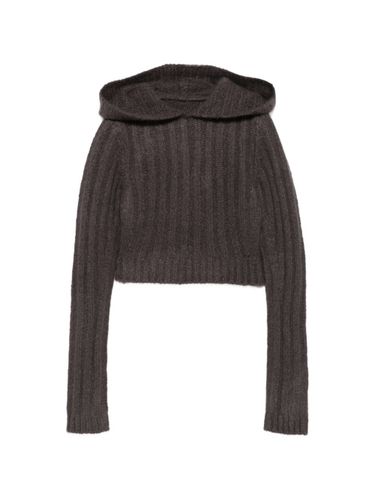 Rick Owens Cashmere Cropped Hoodie - Rick Owens - Modalova