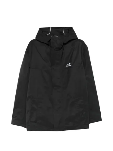 Balenciaga Hooded Logo-Print Jacket - Balenciaga - Modalova