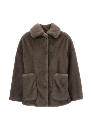 Herno Faux Fur Bomber Jacket - Herno - Modalova
