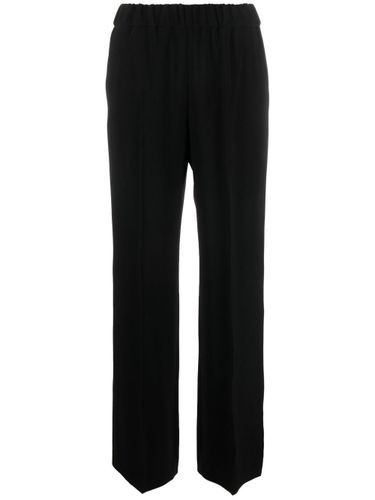 Elasticated Waist Straight-Leg Trousers - Alberto Biani - Modalova