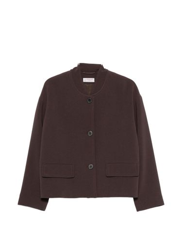 Button-Fastening Flap-Pocket Jacket - Alberto Biani - Modalova