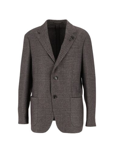 Roma Prince Of Wales Check-Pattern Blazer - Lardini - Modalova