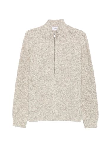 Lardini Zip-Up Marl-Knit Cardigan - Lardini - Modalova