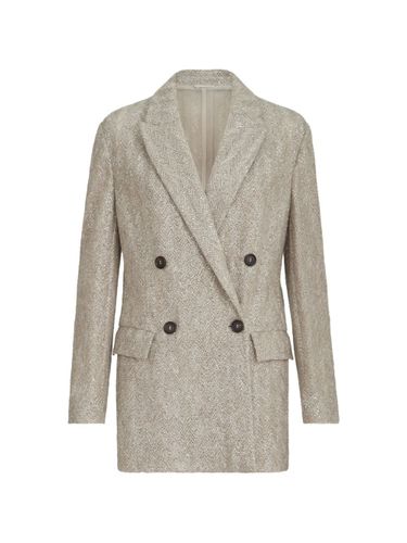 Double-Breasted Jacket - Brunello Cucinelli - Modalova