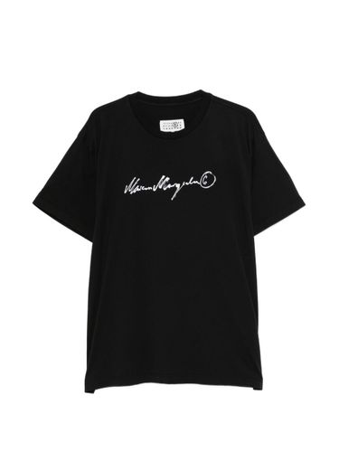 Logo Cotton T-Shirt - MM6 Maison Margiela - Modalova