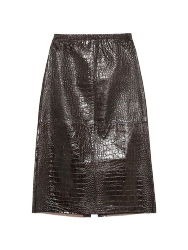 Alysi Leather Midi Skirt By Alysi - Alysi - Modalova