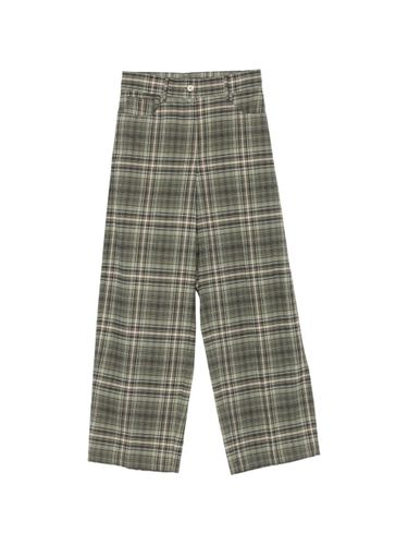 Alysi Cotton Tartan Trousers - Alysi - Modalova