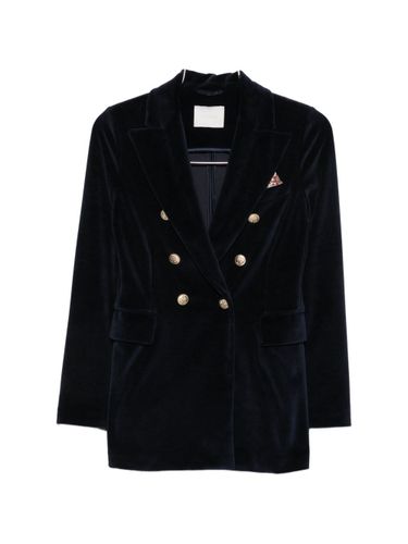 Cotton Double-Breasted Jacket - Circolo 1901 - Modalova