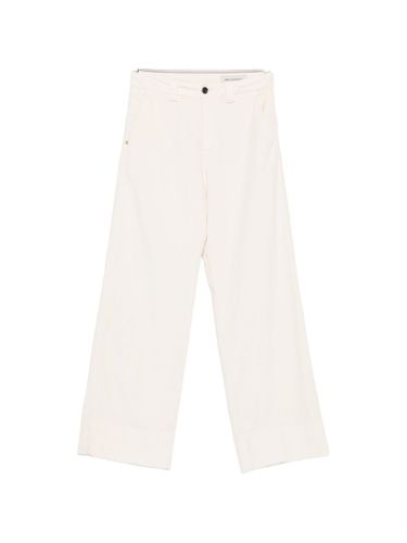 WHITE SAND Cotton Trousers - WHITE SAND - Modalova